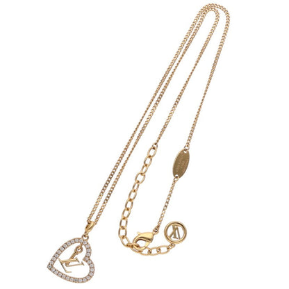 LOUISVUITTON My LV Heart Rhinestone Necklace Size ONE SIZE