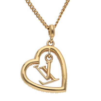 LOUISVUITTON My LV Heart Rhinestone Necklace Size ONE SIZE