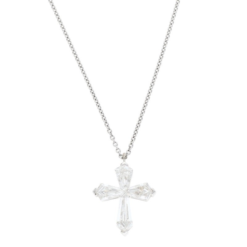 GRAFF Trapezoid Diamond 18K White Gold Size ONE SIZE
