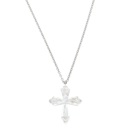 GRAFF Trapezoid Diamond 18K White Gold Size ONE SIZE