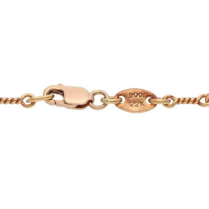 Chrome Hearts 22K Gold Twist Chain 18inch Size ONE SIZE