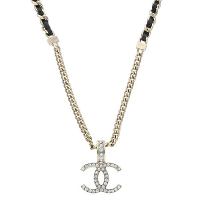 CHANEL B24P CC Rhinestone Chain Necklace Size ONE SIZE