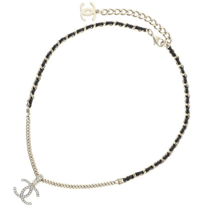 CHANEL B24P CC Rhinestone Chain Necklace Size ONE SIZE