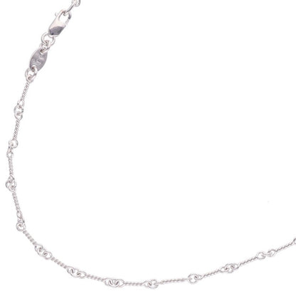 Chrome Hearts 18K Twist Chain White Gold Size 16INCH