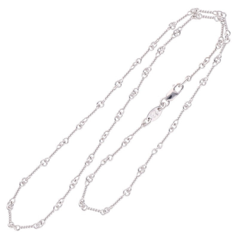 Chrome Hearts 18K Twist Chain White Gold Size 16INCH