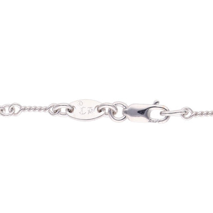 Chrome Hearts 18K Twist Chain White Gold Size 16INCH
