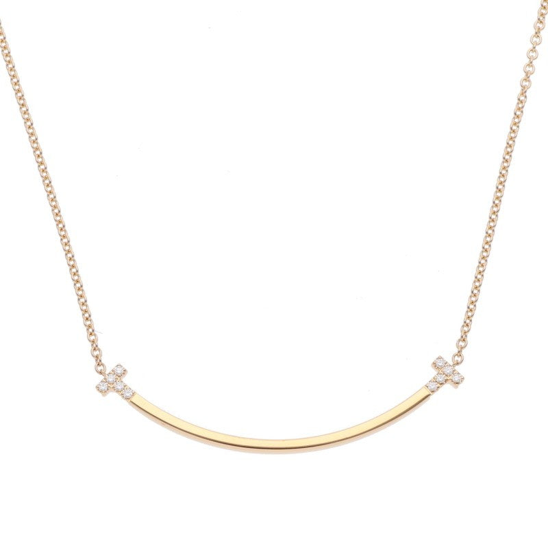 TIFFANY&Co. T Smile 18K Diamond Necklace