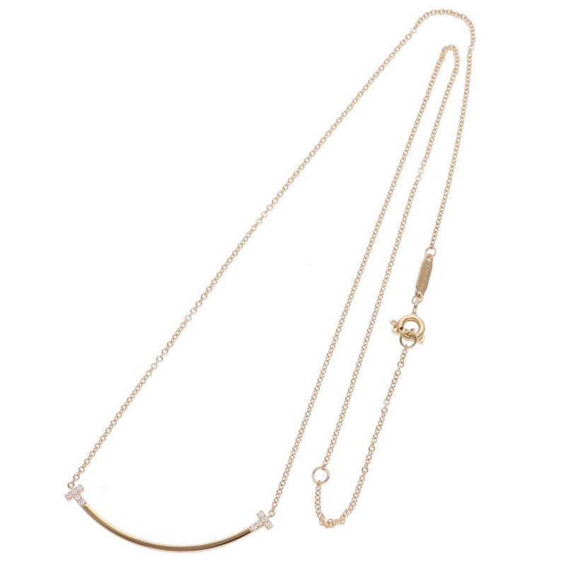 TIFFANY&Co. T Smile 18K Diamond Necklace