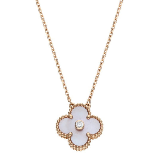 VANCLEEF & ARPELS Vintage Pink Gold Necklace
