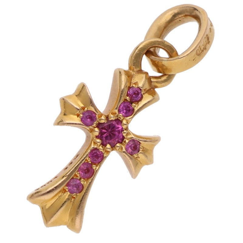 Chrome Hearts 22K Baby Fat Pave Pink Sapphire Charm
