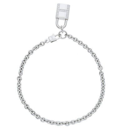 HERMES Amulette Cadena Motif 18K White Gold Size ONE SIZE