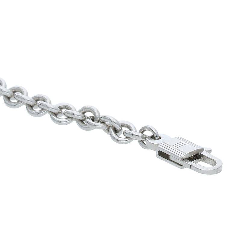 HERMES Amulette Cadena Motif 18K White Gold Size ONE SIZE