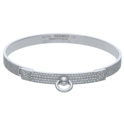 HERMES Collier de Chien Small 18K White Gold Size ONE SIZE