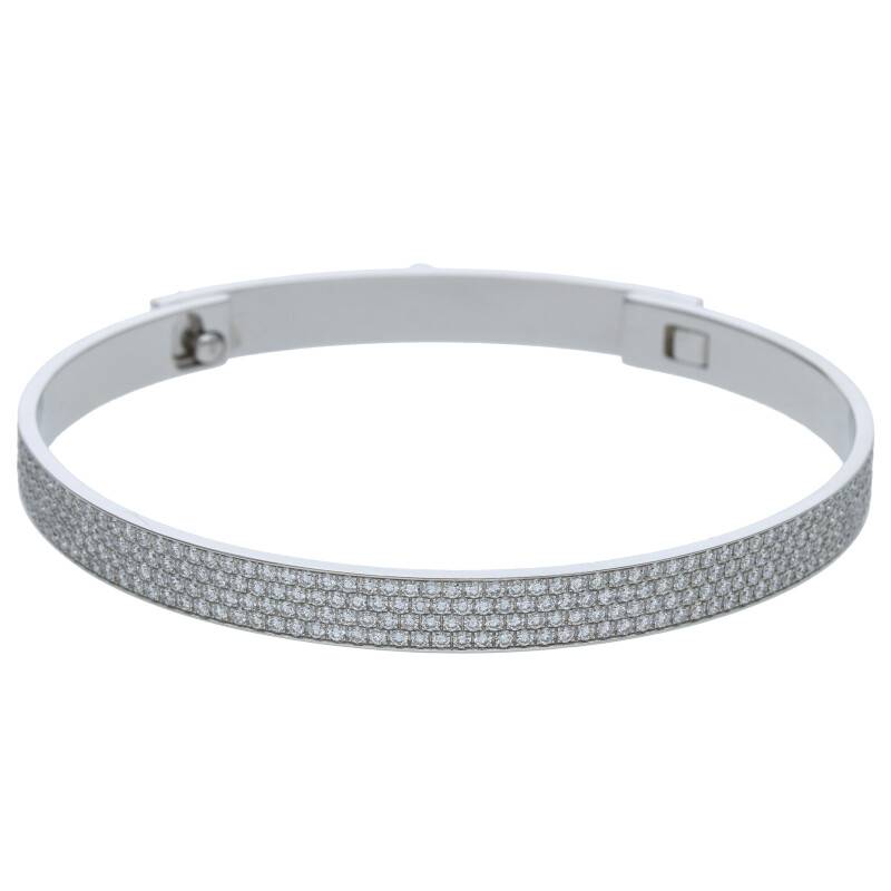 HERMES Collier de Chien Small 18K White Gold Size ONE SIZE