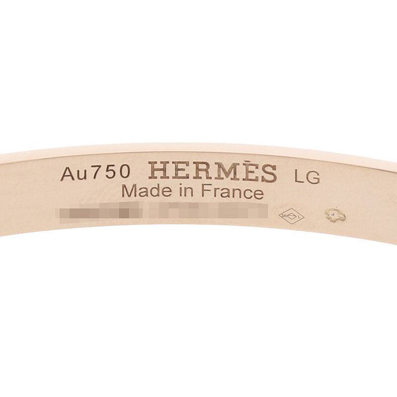 HERMES H d'Ancre Small 18K Gold Bracelet Size ONE SIZE