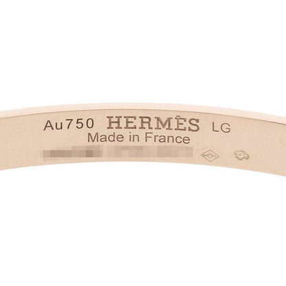 HERMES H d'Ancre Small 18K Gold Bracelet Size ONE SIZE