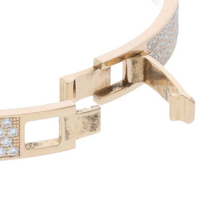 HERMES H d'Ancre Small 18K Gold Bracelet Size ONE SIZE