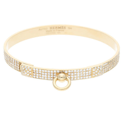 HERMES Collier de Chien Diamond 18K Yellow Size ONE SIZE