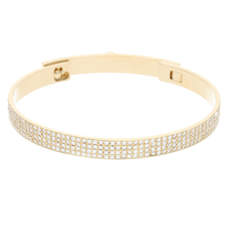 HERMES Collier de Chien Diamond 18K Yellow Size ONE SIZE