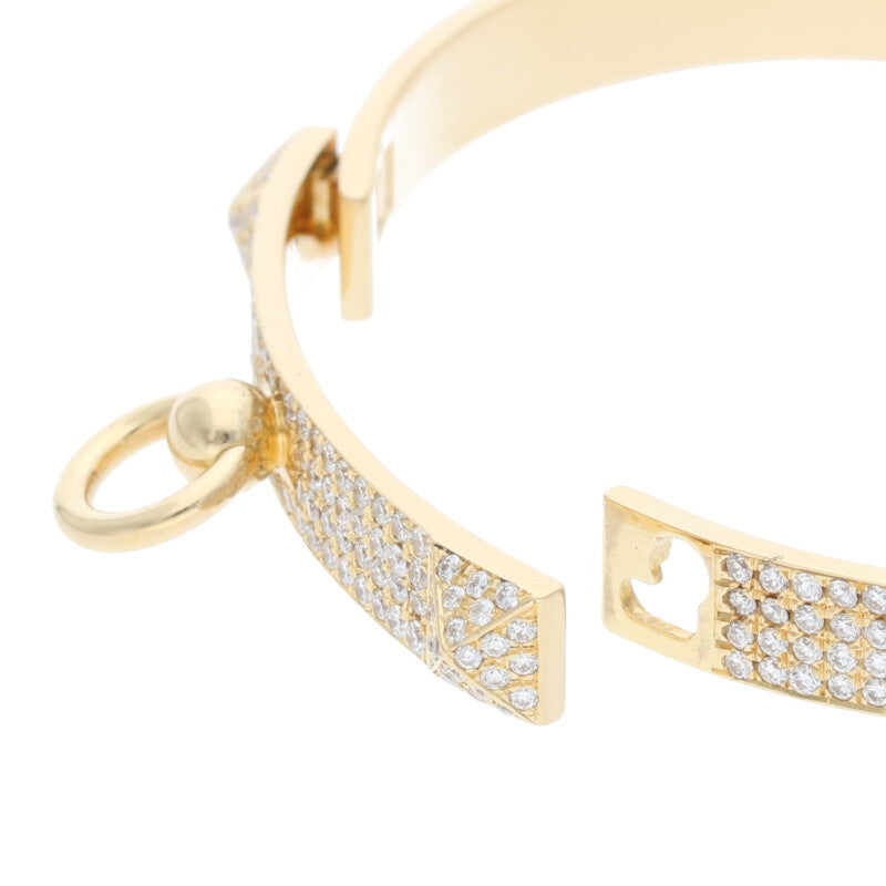 HERMES Collier de Chien Diamond 18K Yellow Size ONE SIZE