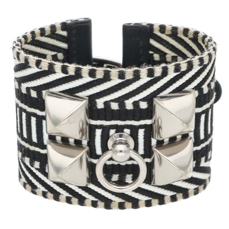 HERMES Collier de Chien Caval Canvas Lthr Size ONE SIZE
