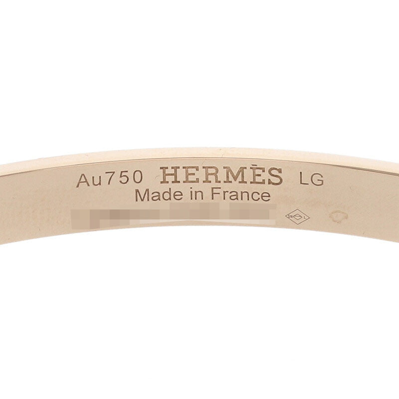 HERMES H d'Ancre 18K Rose Gold Small Bracelet Size ONE SIZE