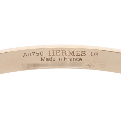 HERMES H d'Ancre 18K Rose Gold Small Bracelet Size ONE SIZE