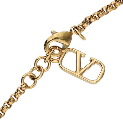 Valentino Garavani Pearl Logo Plate Bracelet Size ONE SIZE