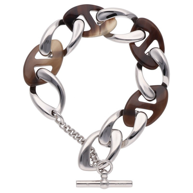 HERMES Chaine de H PM Chain Bracelet Silver Size ONE SIZE