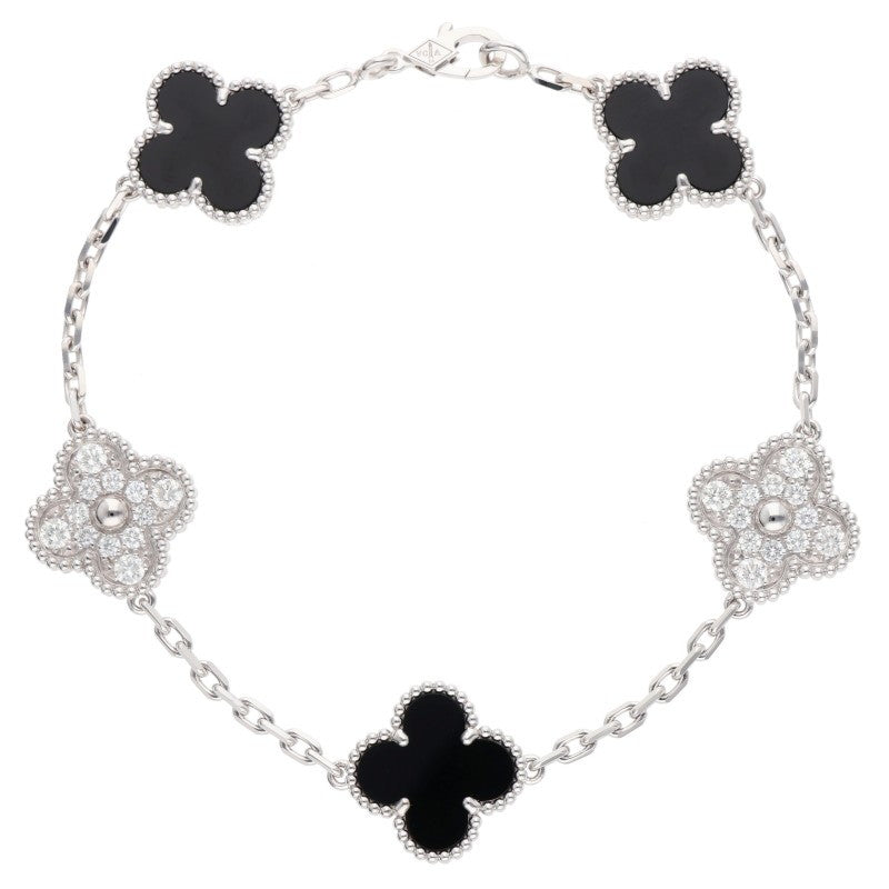 VANCLEEF & ARPELS Vintage Diamond Bracelet Size ONE SIZE