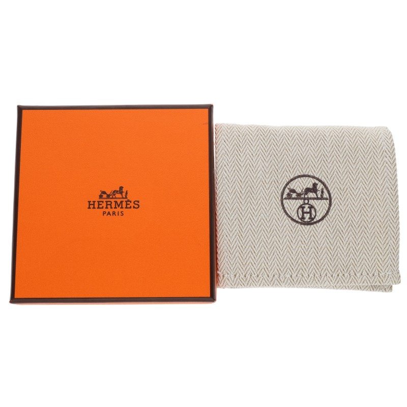 HERMES Clic H H-Motif Enamel Bracelet Silver Size ONE SIZE