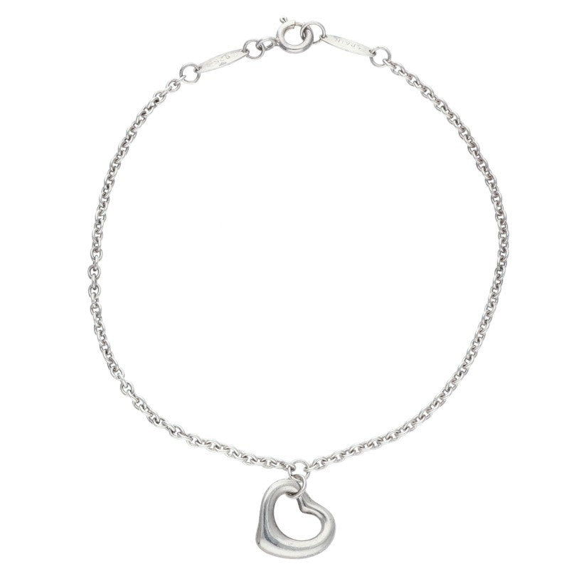 TIFFANY&Co. Open Heart Sterling Silver Size ONE SIZE