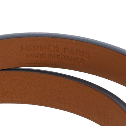 HERMES Mini Kelly Double Tour Leather Silver Size ONE SIZE