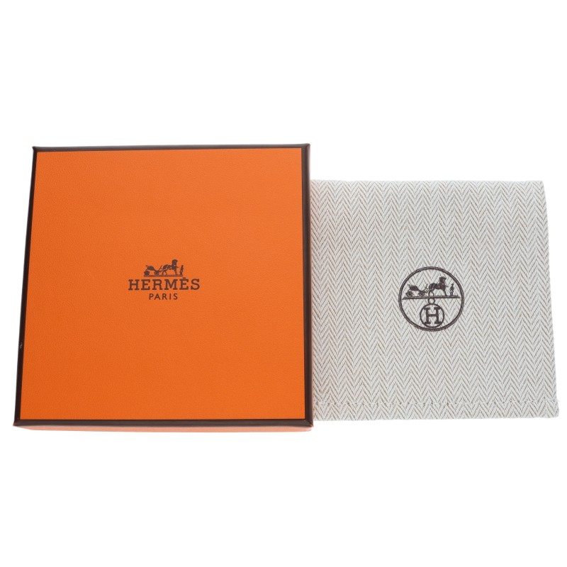 HERMES Mini Kelly Double Tour Leather Silver Size ONE SIZE