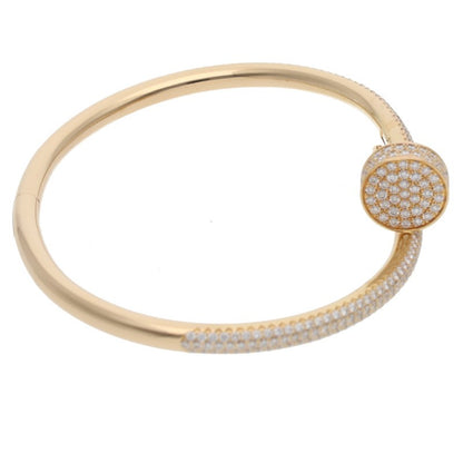 Cartier JUSTE UN CLOU Diamond 18K YG Bracelet Size ONE SIZE