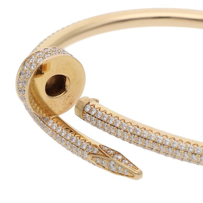 Cartier JUSTE UN CLOU Diamond 18K YG Bracelet Size ONE SIZE