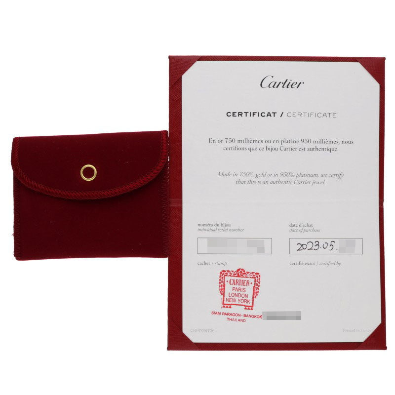 Cartier LOVE BRACELET Pave Diamonds 18K PG Size ONE SIZE