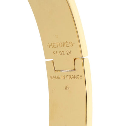 HERMES Clic H H-Motif Bracelet White Gold Size ONE SIZE
