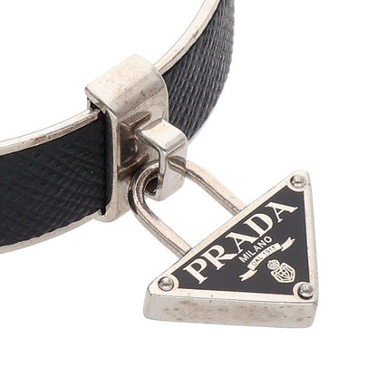 PRADA Saffiano Triangle Charm Bangle Size S