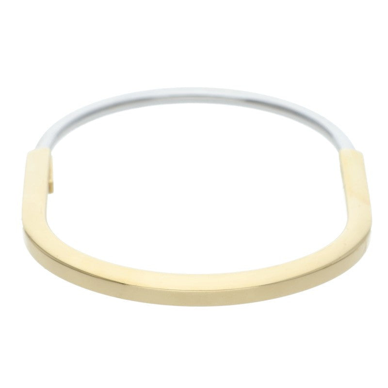 TIFFANY&Co. K18YG Tiffany Lock Narrow Bracelet Size S