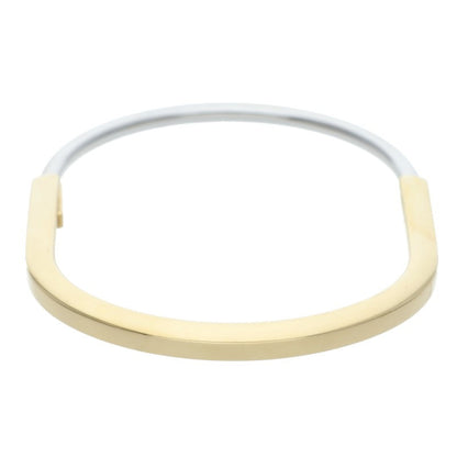 TIFFANY&Co. K18YG Tiffany Lock Narrow Bracelet Size S