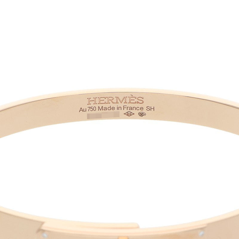 HERMES Kelly PM K18PG Diamond Bracelet Size SH