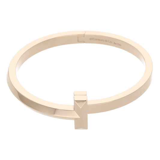 TIFFANY&Co. T One Wide Hinge K18PG Gold Bracelet