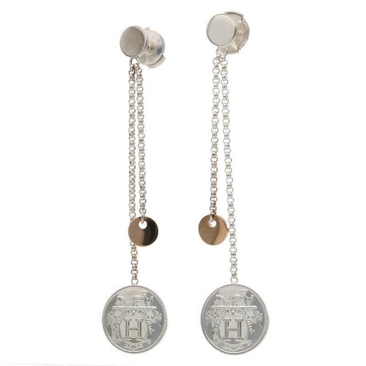 HERMES Ex-Libris Sterling Silver & 18K Gold Size ONE SIZE