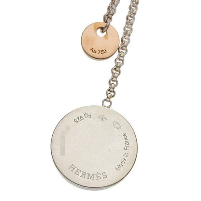 HERMES Ex-Libris Sterling Silver & 18K Gold Size ONE SIZE