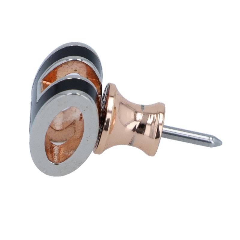 HERMES Mini Pop H Pink Gold Tone & Black H Size ONE SIZE