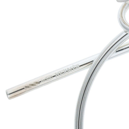 HERMES Loop MM Sterling Silver Circle Earrings Size ONE SIZE