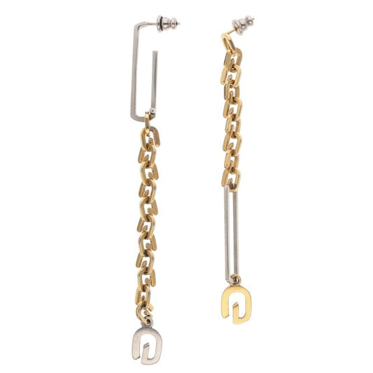 GIVENCHY G Link Asymmetrical Gold/Silver Size ONE SIZE