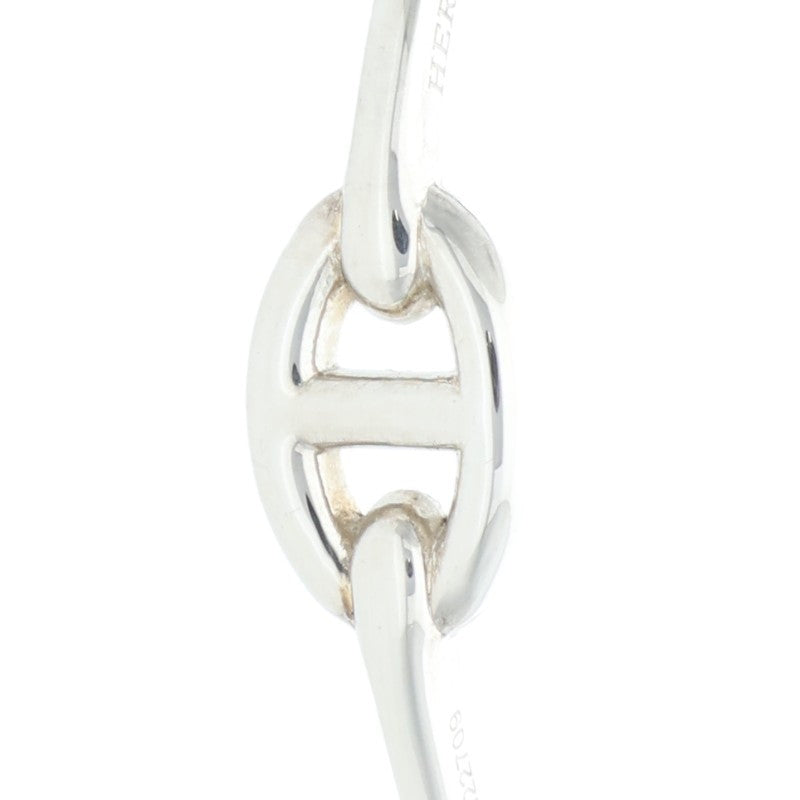 HERMES Enchainée Hoop Sterling Silver Earrings Size ONE SIZE