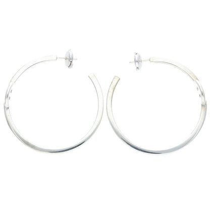 HERMES Enchainée Hoop Sterling Silver Earrings Size ONE SIZE
